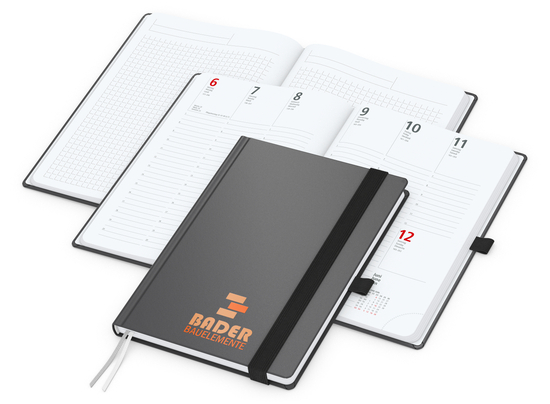 Wochenkalender vorne + Notizen hinten Vision-Hybrid EXPRESS Kunstleder-Hardcover