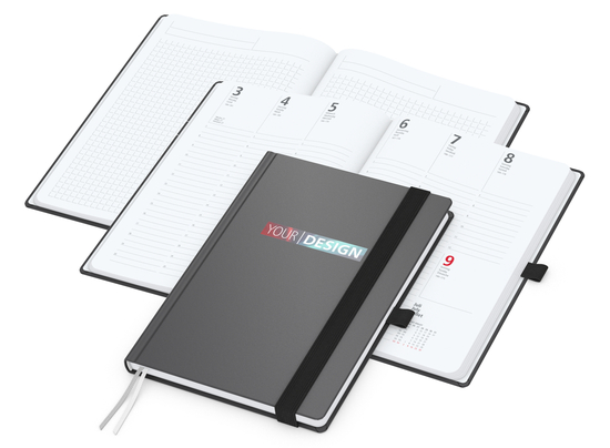 Wochenkalender vorne + Notizen hinten Vision-Hybrid EXPRESS Kunstleder-Hardcover