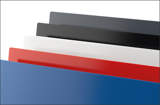 Tischkalender Desktop 3 Color Metallaufsteller farbbeschichtet