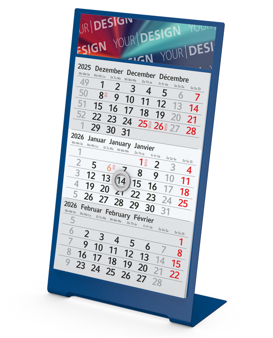 Tischkalender Desktop 3 Color, 1-Jahres-Kalendarium Bestseller