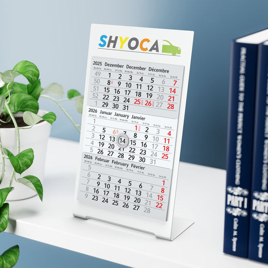 Tischkalender Desktop 3 Color, 2-Jahres-Kalendarium Bestseller