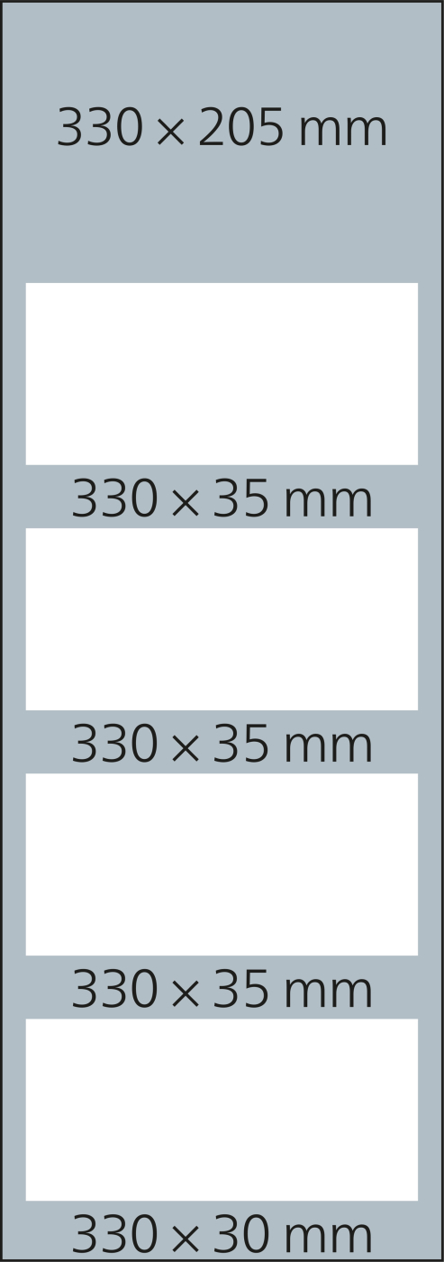 4-Monatskalender Mehrblock Profil 4 RECYCLING Schrift modern