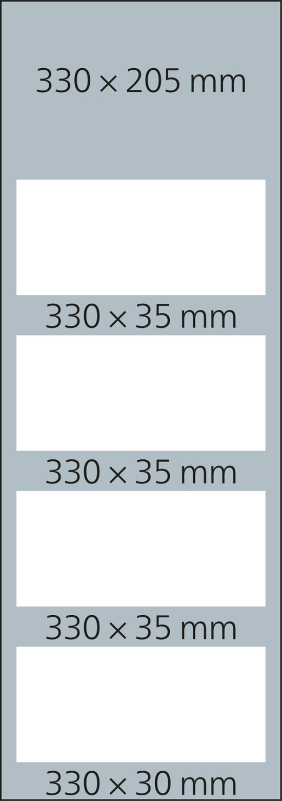 4-Monatskalender Mehrblock Profil 4 RECYCLING Schrift modern