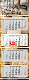 4-Monatskalender Mehrblock Profil 4 RECYCLING Schrift modern