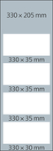 4-Monatskalender Mehrblock Profil 4 RECYCLING Schrift modern
