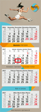 4-Monatskalender Mehrblock Profil 4 EXPRESS Schrift modern