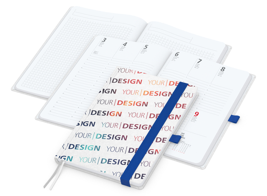 Wochenkalender vorne + Notizen hinten Match-Hybrid Papier-Hardcover