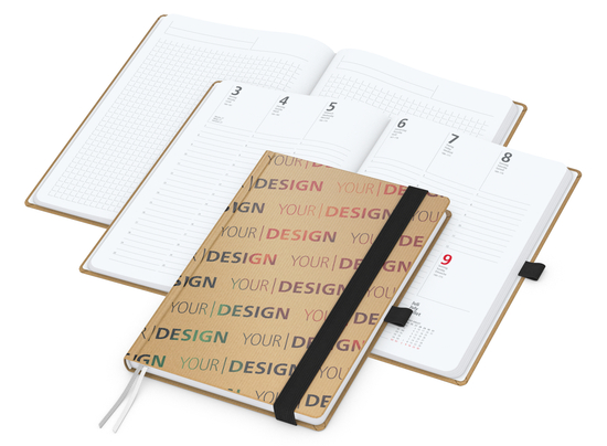 Wochenkalender vorne + Notizen hinten Match-Hybrid Papier-Hardcover