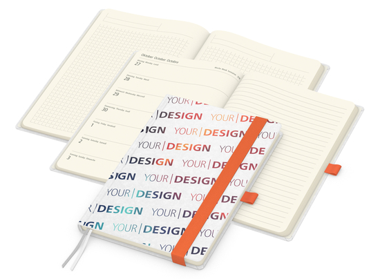 Wochenkalender links + Notizen rechts Match-Hybrid Papier-Hardcover A5