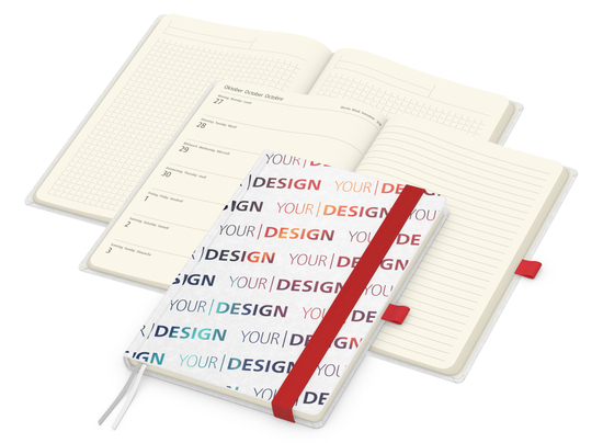 Wochenkalender links + Notizen rechts Match-Hybrid Papier-Hardcover A5