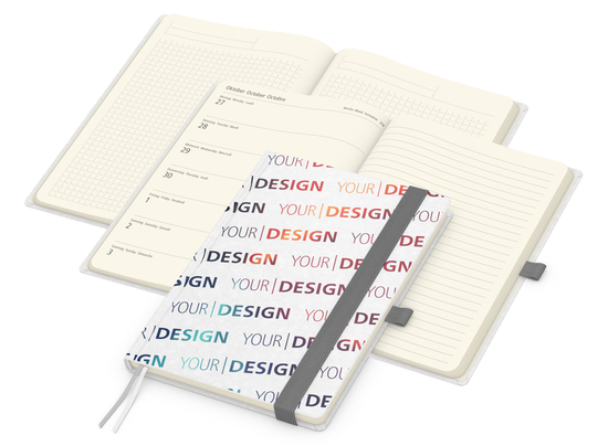 Wochenkalender links + Notizen rechts Match-Hybrid Papier-Hardcover A5