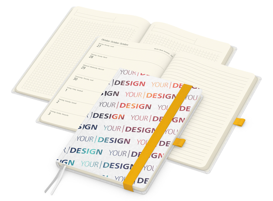 Wochenkalender links + Notizen rechts Match-Hybrid Papier-Hardcover A5