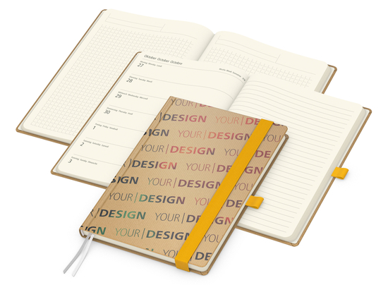 Wochenkalender links + Notizen rechts Match-Hybrid Papier-Hardcover A5