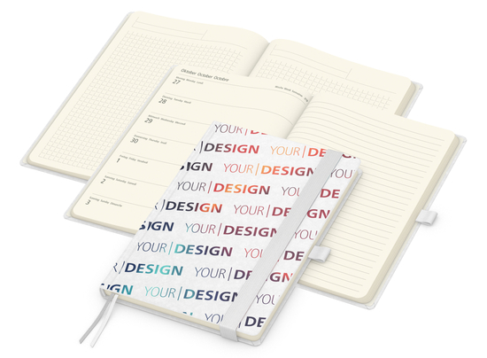 Wochenkalender links + Notizen rechts Match-Hybrid Papier-Hardcover A5