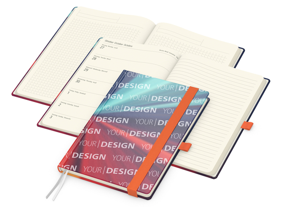 Wochenkalender links + Notizen rechts Match-Hybrid Papier-Hardcover A5