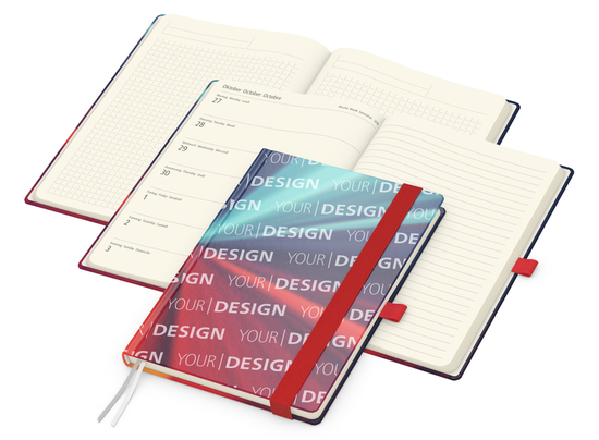 Wochenkalender links + Notizen rechts Match-Hybrid Papier-Hardcover A5