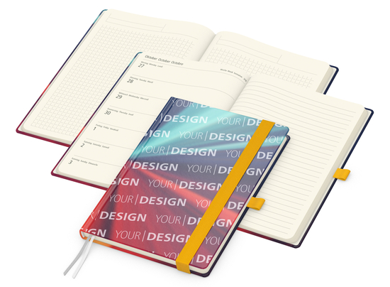 Wochenkalender links + Notizen rechts Match-Hybrid Papier-Hardcover A5