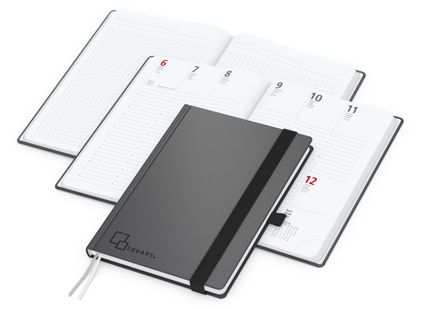 Wochenplaner Vision-Hybrid White Bestseller inkl. Prägung