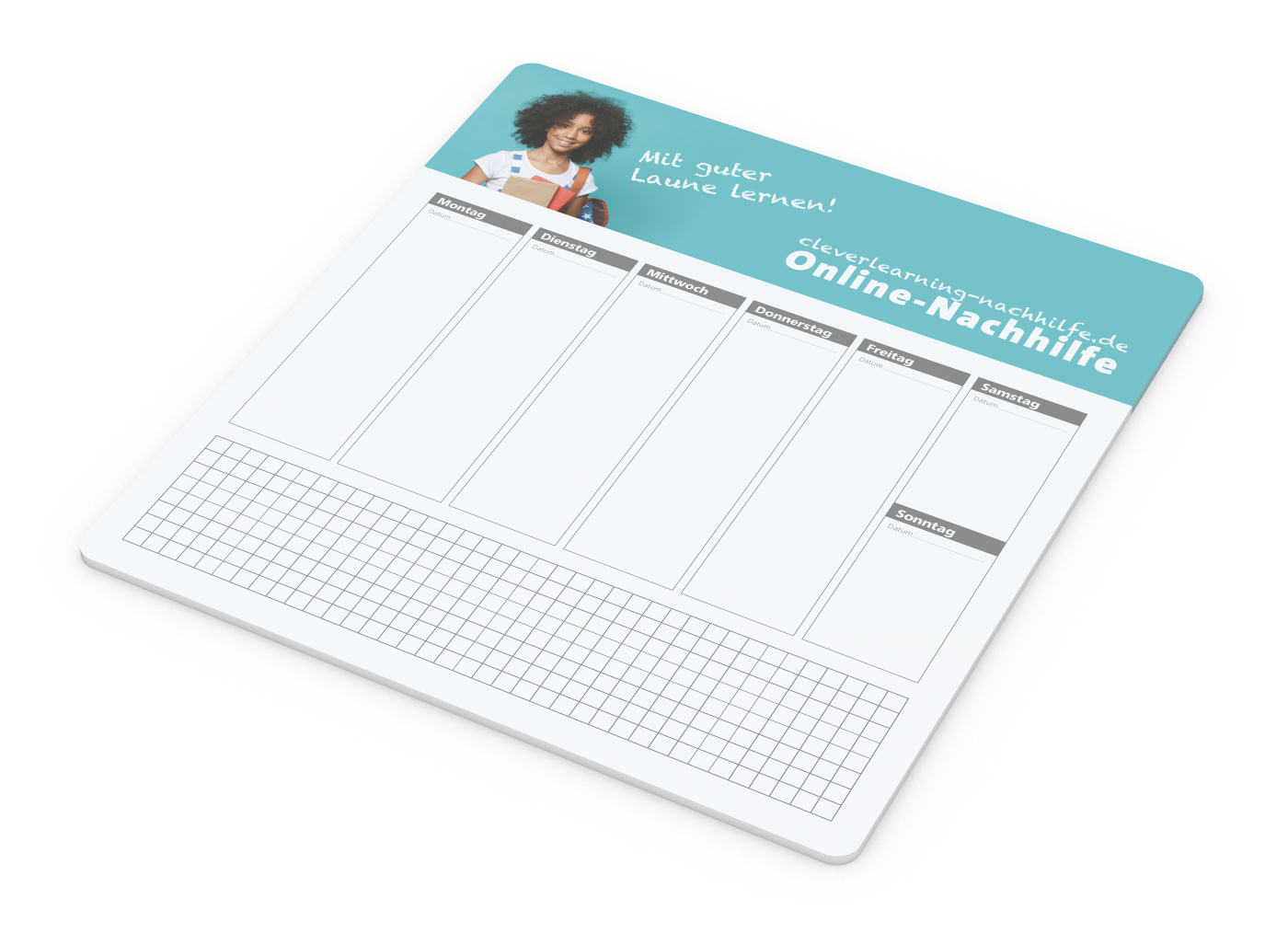 Haftnotiz-Mousepad Haftnotizblock extra groß