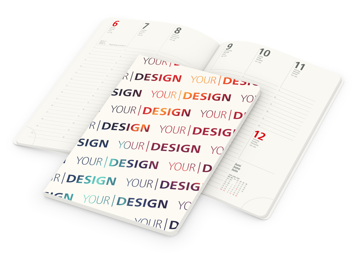 Wochenkalender Prestige-Flexx RECYCLING A5 Naturkarton-Softcover individuell