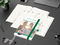 Wochenkalender vorne + Notizen hinten Match-Hybrid RECYCLING Papier-Hardcover A5