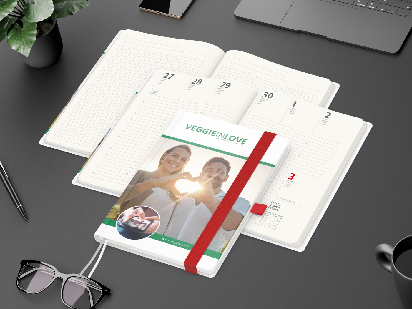 Wochenplaner Match-Hybrid A5 Natura Recycling