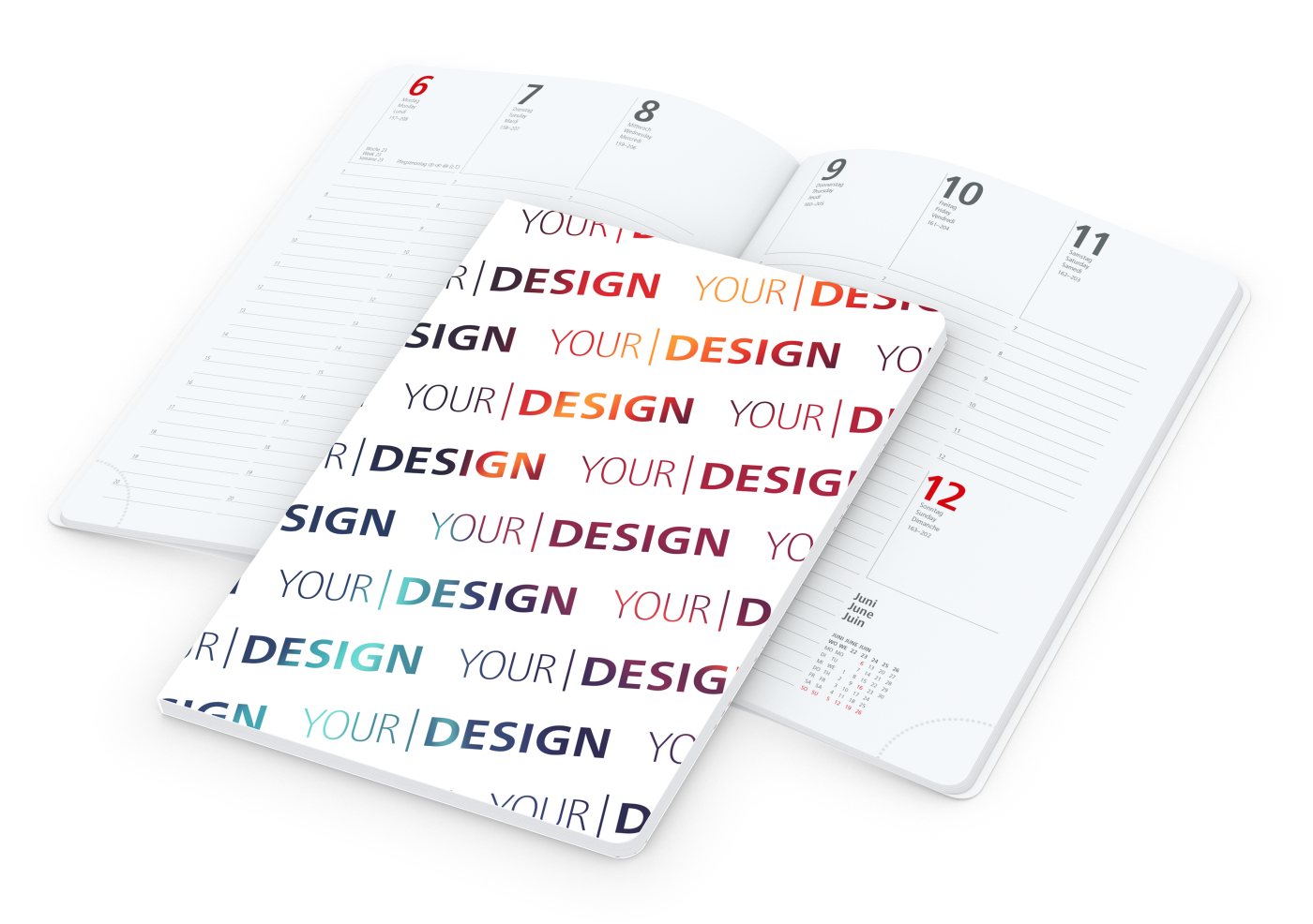 Wochenkalender Prestige-Flexx A5 Naturkarton-Softcover individuell bedruckt