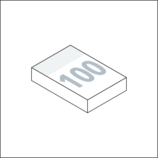Haftnotizblock Basic 50 × 72 mm Format klein