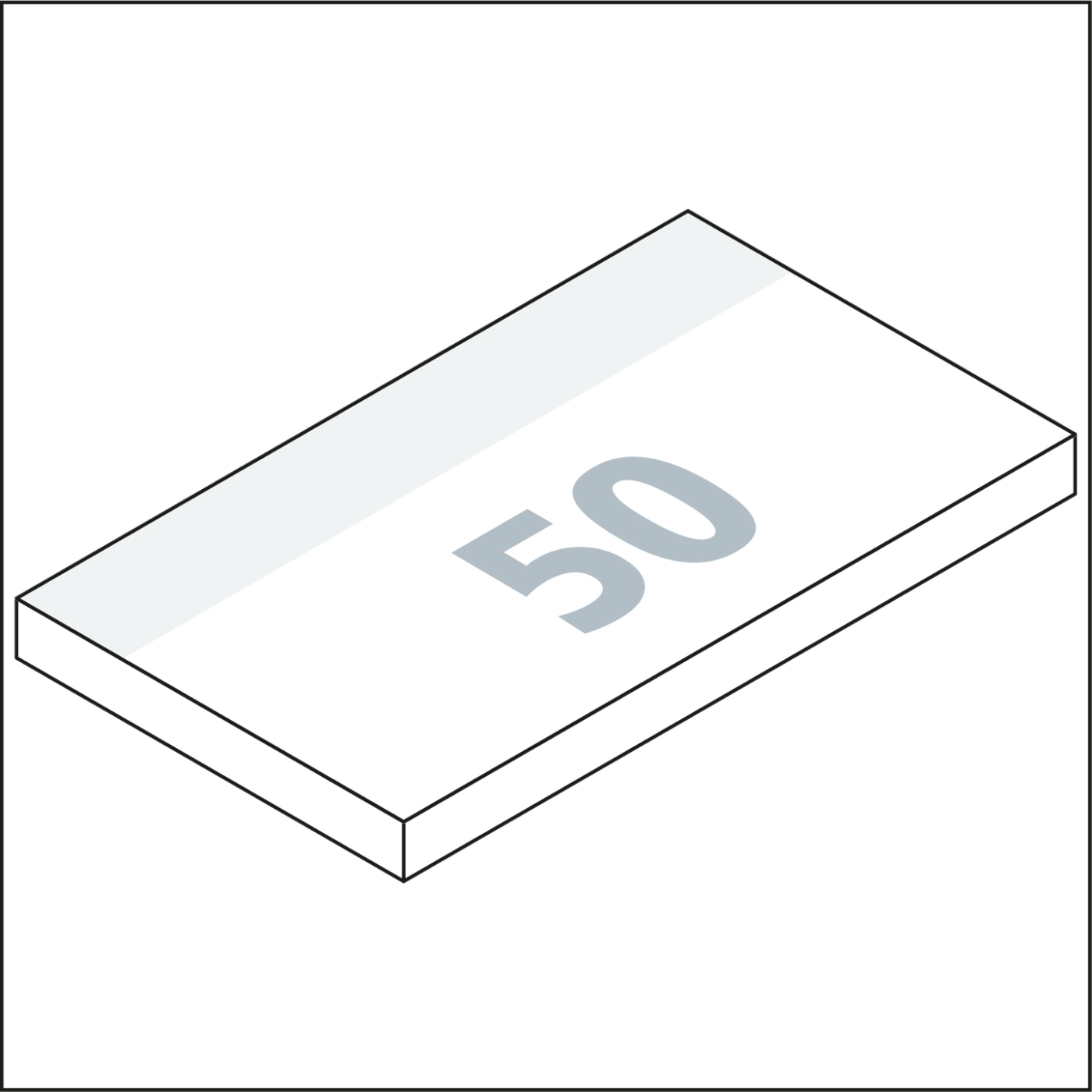 Haftnotizblock Basic 125 × 72 mm Format länglich