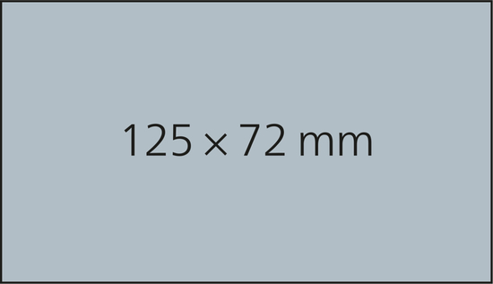 Haftnotizblock Basic 125 × 72 mm Format länglich