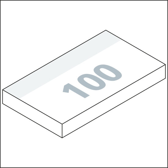 Haftnotizblock Basic 125 × 72 mm Format länglich
