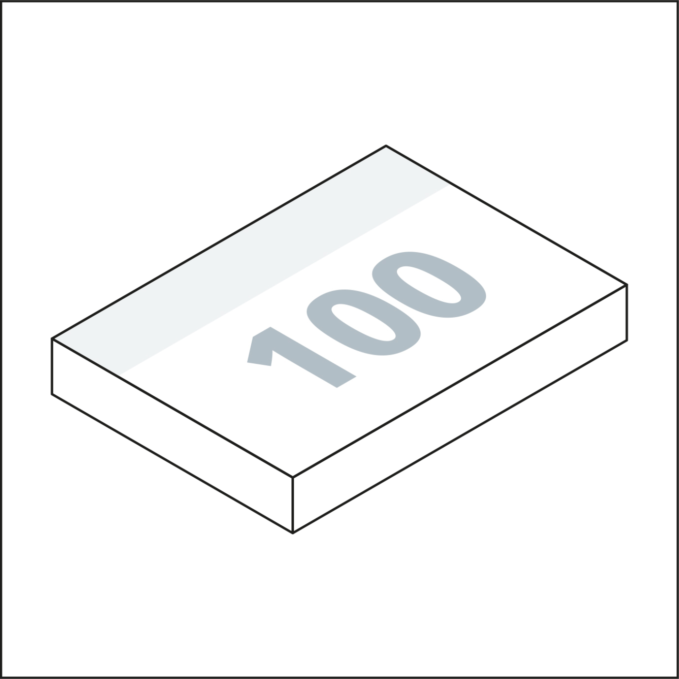 Haftnotizblock Basic 100 × 72 mm Format mittelgroß