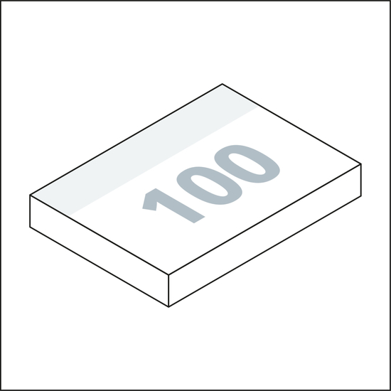 Haftnotizblock Basic 100 × 72 mm Format mittelgroß