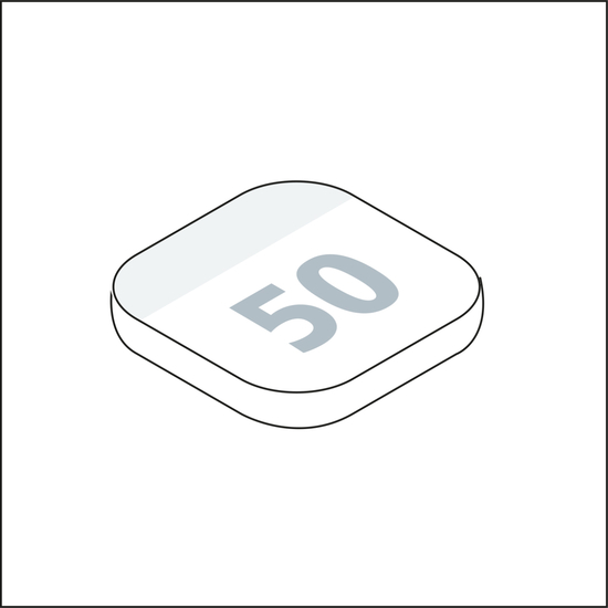 Haftnotizblock Plus Round Ecken abgerundet