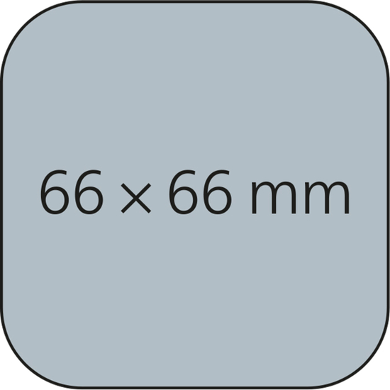 Haftnotizblock Plus Round Ecken abgerundet