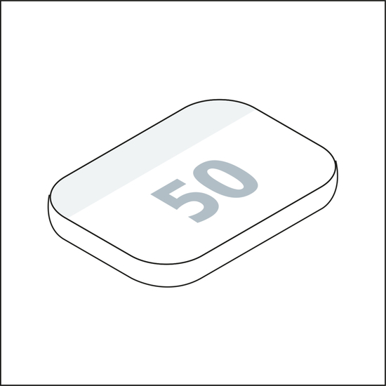 Haftnotizblock Plus Round Ecken abgerundet