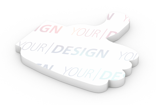 Haftnotizblock Form 100 × 72 mm formgestanzt