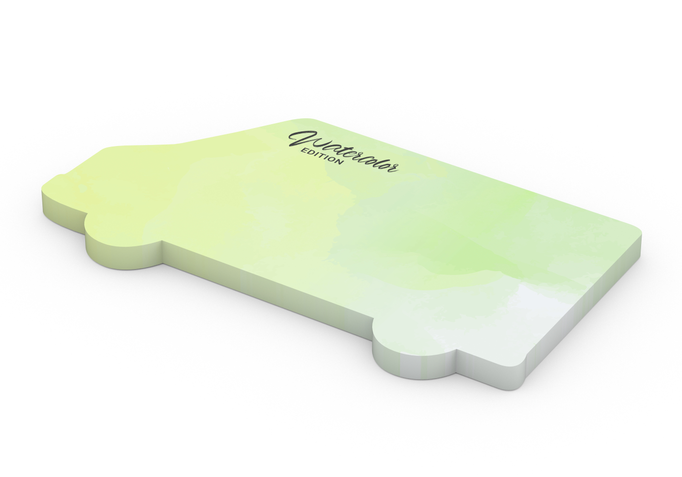 Haftnotizblock Form 100 × 72 mm formgestanzt