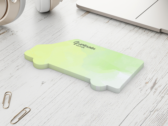 Haftnotizblock Form 100 × 72 mm formgestanzt