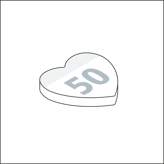 Haftnotizblock Form 100 × 72 mm formgestanzt