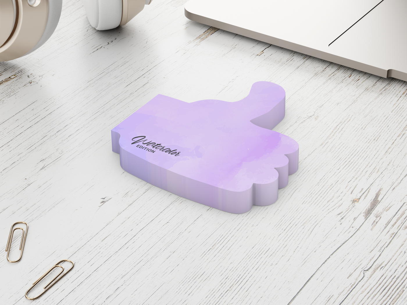 Haftnotizblock Form 100 × 72 mm formgestanzt