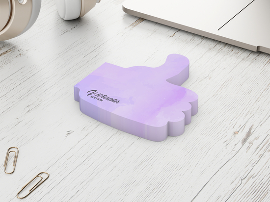 Haftnotizblock Form 100 × 72 mm formgestanzt