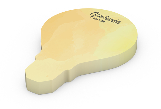 Haftnotizblock Form 100 × 72 mm formgestanzt