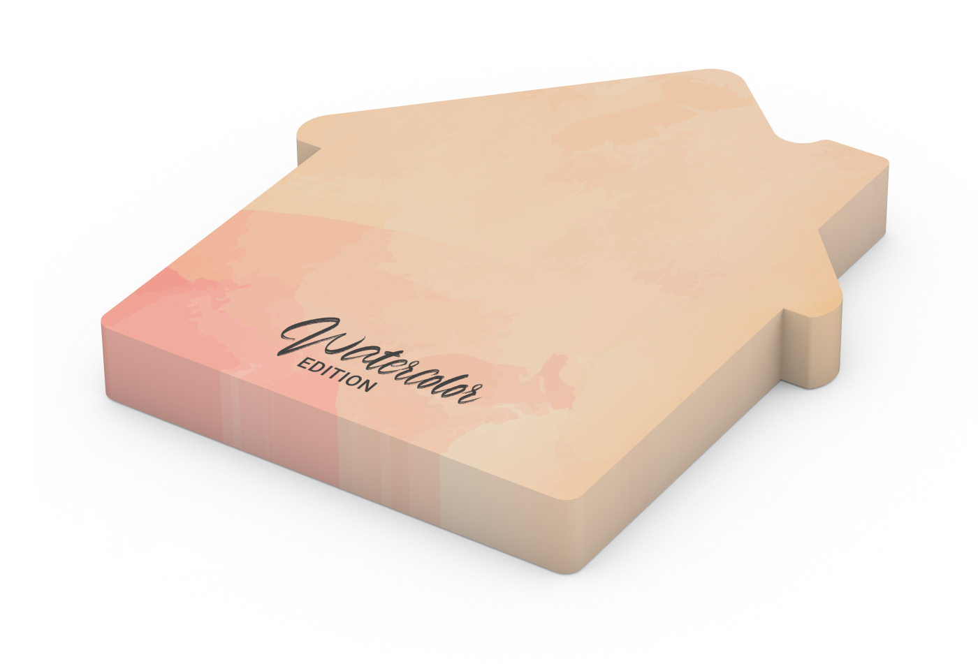 Haftnotizblock Form 100 × 72 mm formgestanzt