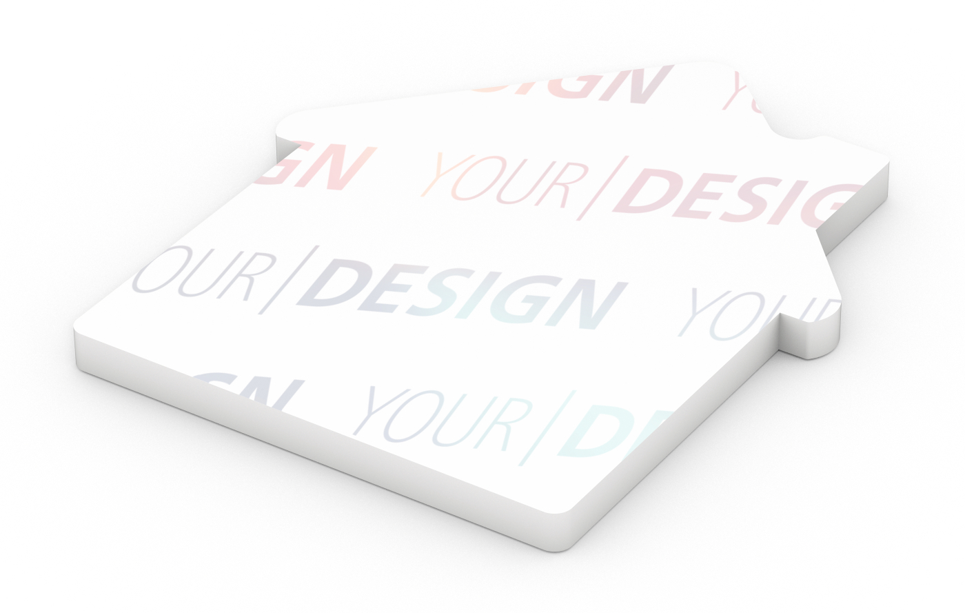 Haftnotizblock Form 100 × 72 mm formgestanzt