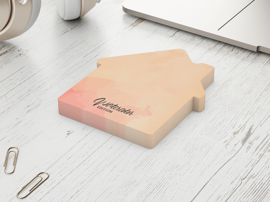 Haftnotizblock Form 100 × 72 mm formgestanzt