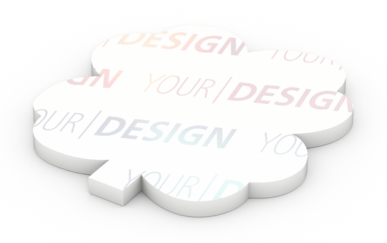 Haftnotizblock Form 100 × 72 mm formgestanzt
