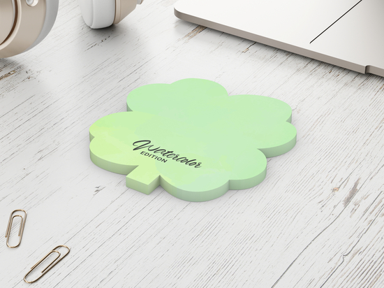 Haftnotizblock Form 100 × 72 mm formgestanzt