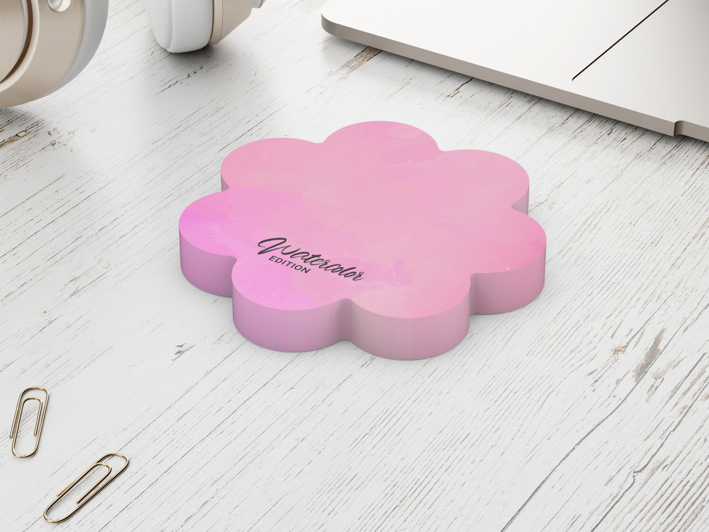 Haftnotizblock Form 72 × 72 mm formgestanzt