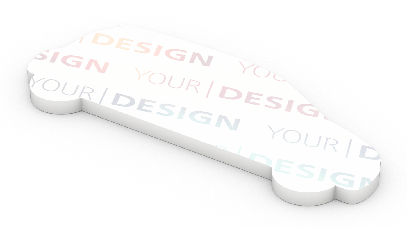 Haftnotizblock Form 125 × 72 mm formgestanzt